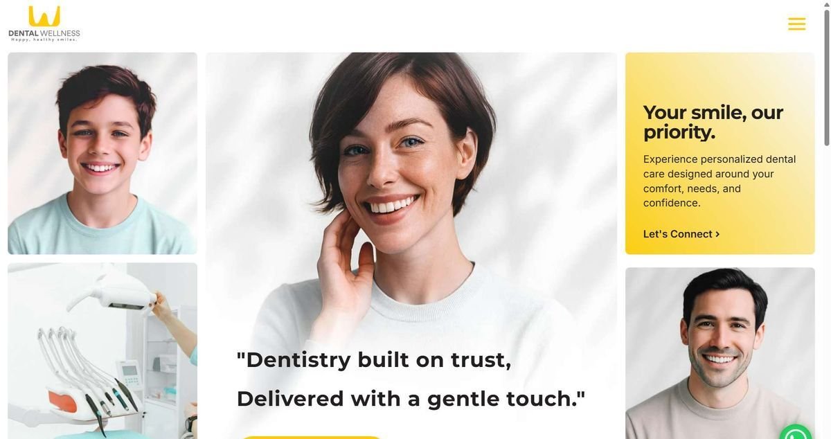Dental Wellness website built by Growtactics